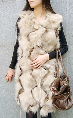 Nice Collarless Fox Fur Casual/Party Vest(More Colors)