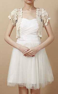Short Sleeve Cotton Evening/Casual Wrap/Jacket