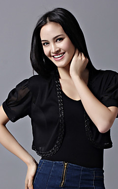 Nice Short Sleeve Tulle Evening/Casual Wrap/Jacket (More Colors)