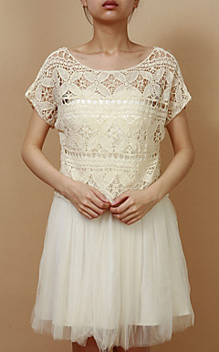 Short Sleeve Cotton Evening/Casual Wrap/Jacket