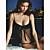  favoloso sexy baby doll in tessuto e mutandine / nero (lrb2060) (a partire da 5 unità) spedizione gratuita