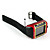  W08 quad band relógio celular estilo black - vermelho - ouro szr091