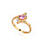  18k cubic zirconia anillo elegante - cz anillo syx-0241 (szy387)