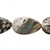  perle, 15 "ocean jasper (naturel), 25x15mm feuille, b / c grade (begb2252)