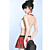  cute niña escocés rojo uniforme babydoll lencería 4055