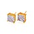  Square Cubic Zirconia Earring Stud - Cubic Zirconia Earring 80713-19 (SZY996)