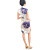  Mandarin Collar Capped Knee Length Silk Cheongsam / Qipao / Chinese Dress (HG031)