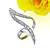  platine élégant cz-cz ring ring RYX3-0012 (szy1544)