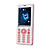  tt-v3-Karte zwei Quad-Band TV-Funktion Handy Pink & White (szr687)