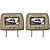  One Pair 7" Headrest DVD Player+Monitor With Game Handles-USB-SD Card Reader