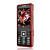  KENXINDA X1000 Dual Card Quad Band Dual Camera TV Function Ultra-thin Flat Touch Screen Cell Phone Black&Red