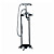  Two Handles Widespread Floor Standing Tub Faucet with Hand Shower - Chrome Finish