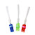  multi-color LED lampeggiante luci in fibra ottica dito (6-pack)