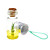  Real+Growable Lucky Bamboo Plant In-a-Bottle Keychain (2-Pack)