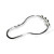  Heavy Duty - roller chrome poli anneau de rideau de douche