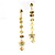  Beautiful 18K Gold Plated CZ Cubic Zirconia Earrings (0292-91116-29)