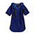  RUNWAY Elbow-sleeves Round Neckline Doll Skirts Women's Dresses(1802BA003-0741)