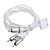  dados Premium USB tarifação cabo AV para iPhone 3GS, ipod