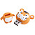  8gb tigre stile usb flash drive (arancione)