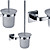  Bad-Accessoires aus massivem Messing WC-Bürstenhalter (0640-3206)