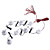  8-LED Vehicle Waterproof Decoration/Signal Lamp Bulbs (12V White)