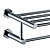  gepolijst chroom massief messing 25-inch badkamer plank met handdoekhouder