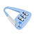  Cute Bag-Sharped Combination Padlock (Blue)