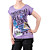 korte mouwen ronde hals met kralen gedrukt vrouwen t-shirts (4201bc022-0736)