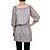  Half Sleeves Round Neckline Skeleton Printed Chiffons Women's Dresses(1802BC002-0826)