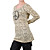  Manches longues Col rond imprimé femmes palangre t-shirts (4201bc026-0736)
