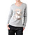  manica lunga scollatura rotonda modelli di orso delle donne t-shirt (4201bc039-0736)