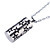  acciaio inossidabile di cristallo drive USB 2.0 collana flash (256 MB)