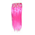  20 "-22" clip-en el juego de extensión, recto y brillante de color rosa (tslr0479-ktc5 4.30 (a))