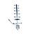  824-960MHz 10dBi Directional High Gain 7-Unit Antenna for 3G Wireless Network (SMA Female