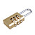  3-Digit Luggage Lock-Copper
