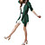  sjaal stijl revers 2-in-een ontwerp knoppen sluiting flexibele sleeves longline shirt / vrouwen shirts (ff-4201be102-0736)