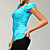  breve giro maniche scollatura raccolte T-Shirt / T-shirt (ff-8502be001-0851)