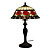  Tiffany-style Red Rose Table Lamp(0923-T12)