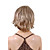  Capless Medium Length Synthetic Light Blonde Curly Hair Wig