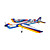  zen 120 aile d'une seule pièce, kit d'avion bleu (0893-twa112-BLU)