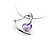  hermosa plata de ley 925 con CZ platino cúbicos decoración zirconia colgante plateado (0.801 a 11.791)