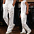  mens de la mode slim fit à long pantalon droites avec fermeture à glissière inclinée or