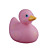  floco de banho padrão de pato-de-rosa