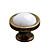  Antique Brass Ceramic Cabinet Knobs (Pack of 5) (0768-804-AE)