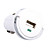  cigarettænder USB adapter / oplader med ekstra cigaret stikkontakt (DC 12V/24V)