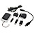  zonne-energie 500mAh oplaadbare draagbare noodstroom met telefoon adapters + 3-led licht