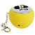  usb appel vormige led mini-luidspreker (geel)