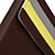  Stylish Protective PU Case for Apple iPad (Brown + Yellow)
