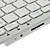  78-Key Slim Portable Rechargeable Bluetooth Wireless Keyboard - White