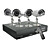  Security Camera DVR Kit with 4 Cameras and Surveillance Recorder